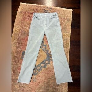 MOTHER Denim ice blue corduroy size 28